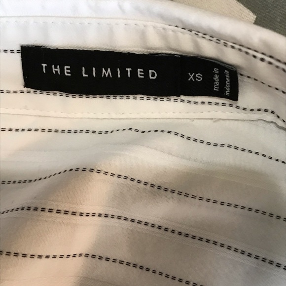 The Limited Button Down Blouse With Pinstripes - Picture 4 of 5